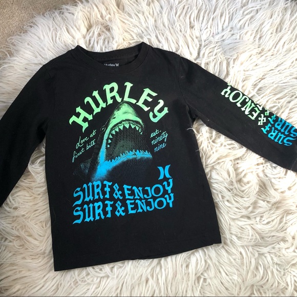 Hurley Other - Hurley Shark Surf & Enjoy Love At First Bite Graphic Long Sleeve Tee 6